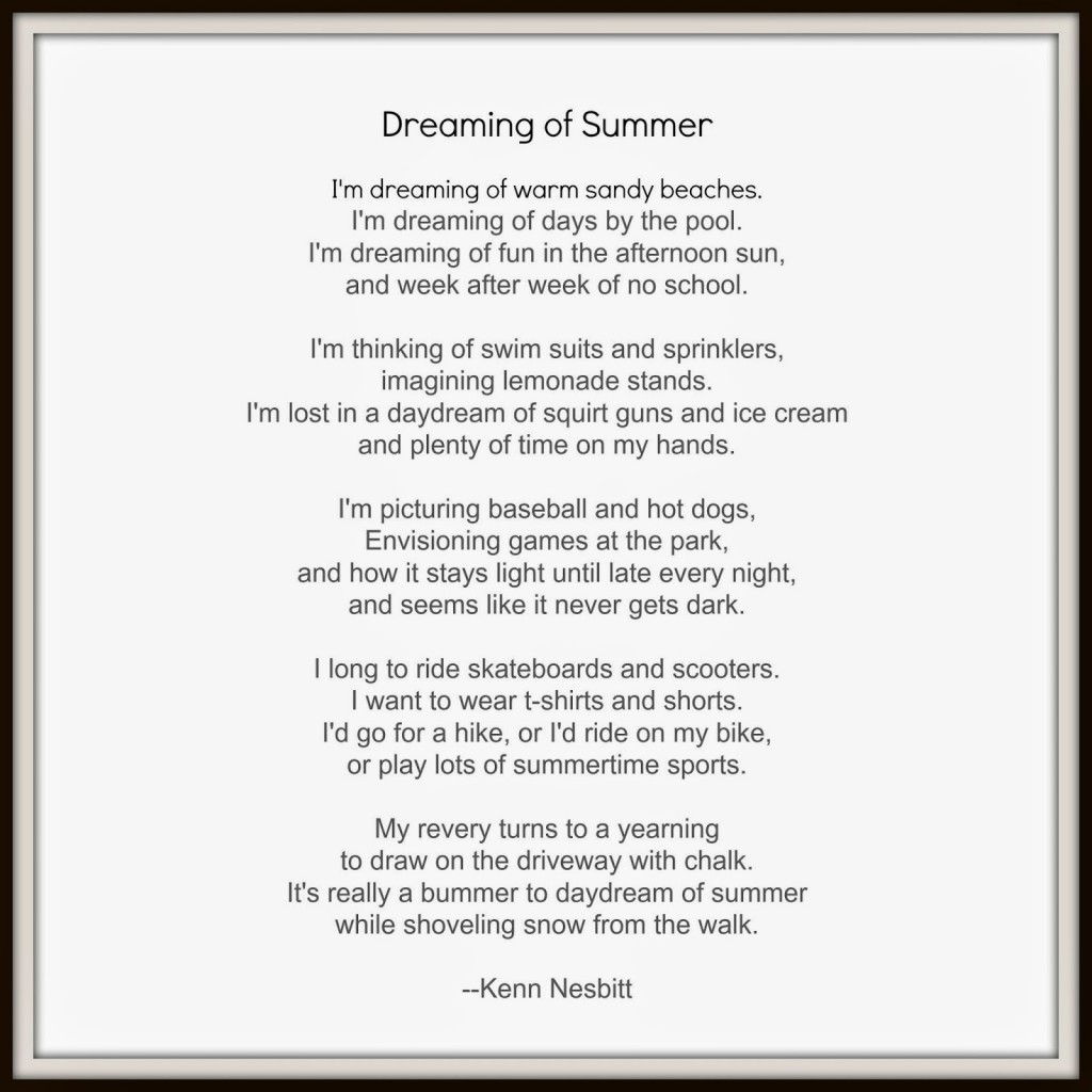 funny summer poems for kids