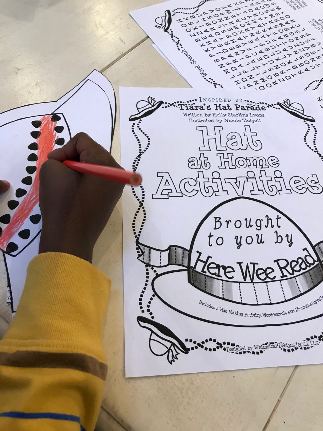 Tiara’s Hat Parade Hat at Home Activities Printables Here Wee Read